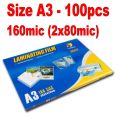 Laminating Laminated Pouches Film A4 A3 6R 5R 4R 3R 2R Size 2X55mic (110 micron) Laminator for File Photo. 