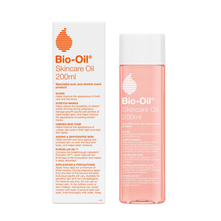 [Authentic] Bio-Oil ® Skincare Oil ( Minyak Penjagaan Kulit ) 200ml – Non-Greasy Scar & Stretch Mark Treatment Oil – Improve Skin Appearance – Treat Uneven Skin Tone , Wrinkle & Dehydrated Skin – Safe – Easily Absorbed – Ready Stock
