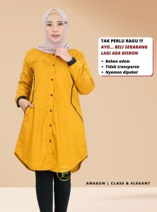 Baju Atasan Tunik Wanita Dewasa Remaja Santri Putri Bahan Katun TOYOBO Terbaru Kekinian Busui C9