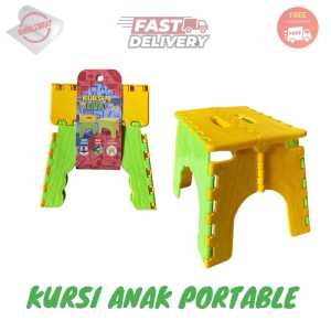 [ABANG] Kursi Mini Bangku Lipat Portable Praktis Kursi Anak Plastik Tebal SNI Murah