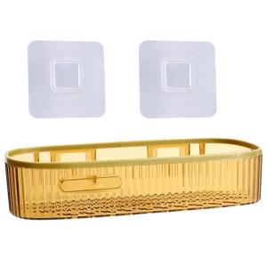 Waterproof Bathroom Rack Toiletries Storing Shelf Plastic Shampoo Holder Efficient Toilet Washstand Organization Tool