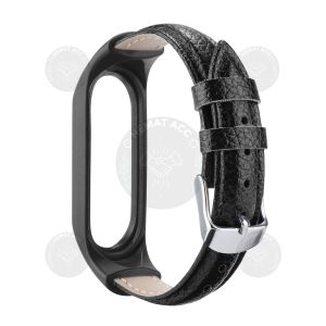 Strap Mi Band 7 6 5 4 3 Kulit PU Leather + TPU Case Tali Xiaomi Miband Hematacc