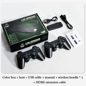 New M8 Video Game Console 64GB Games Set Classic Games NBA Game Stick Built-In 20000 Games