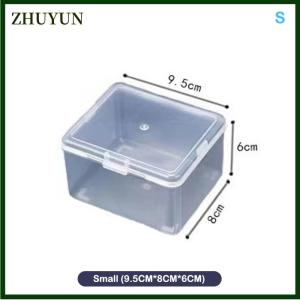 ZHUYUN Lật hộp lưu trữ trong suốt hộp lưu trữ máy tính để bàn dẫn đèn pha Hộp bao bì mặc Đèn pha hộp nhựa