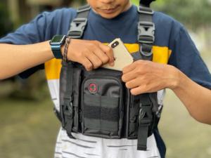 Tas Dada Pria Tactical NR-59 Model Three Pocket