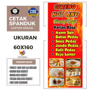 Cetak Spanduk Banner CIRENG HOT LINE Costom Desain