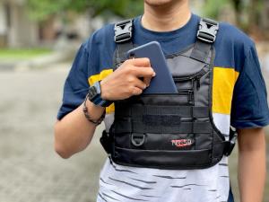 TAS DADA CHEST RIG BAG BLACK V001 NR-59 / TAS DADA POLISI NR-59 PREMIUM QUALITY