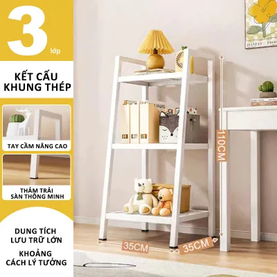 Kệ sách đa năng hình thang thích hợp để trưng bày và lưu trữ trong phòng khách và phòng ngủ.