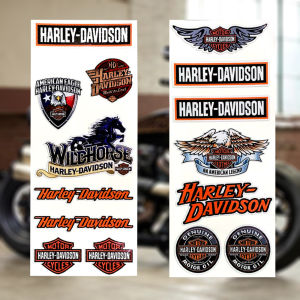 For Harley Harley-Davidson harley davidson Reflective Motorcycle Helmet Car Stickers Retro Style Cafe Racer Modified Motor Bike Accessories Body Side Windshiled Waterproof Decal