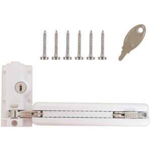 Double Locking Sliding Glass Door Defender Keyed Foot Lock Childproof Designs Aluminum Door Lock set for Patioes Security