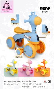 Sepeda Mainan Anak PMB F107 Peak Ride On - PMB Toys