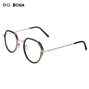 OQ BOGA 5 Màu Sắc Thời Trang Đa Giác Khung Chống Bức Xạ Ánh Sáng Xanh Máy Tính Kính Nam Nữ Bảo Vệ Mắt Kính Mắt