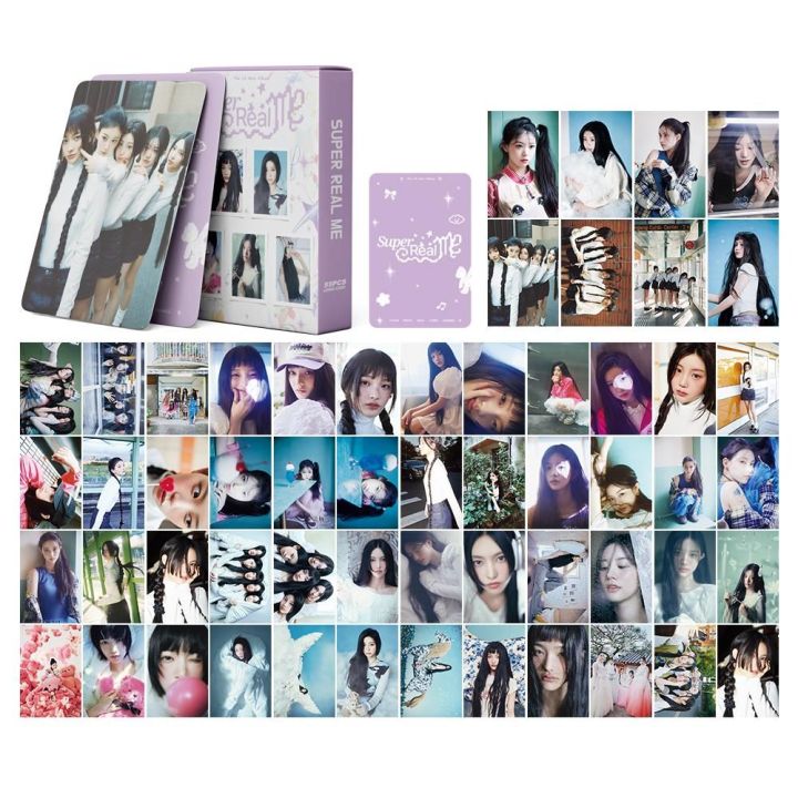 55pcs] PACK PHOTOCARD ALBUM LOMO CARD ILLIT SUPER REAL ME UNGU