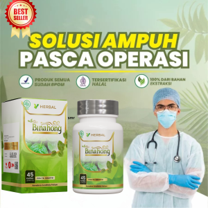 HERBAL PALING AMPUH Binahong Kapsul Original Untuk Obat Luka Pasca Operasi Isi 45 Kapsul Sudah BPOM dan Original