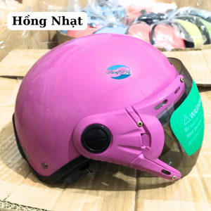 Mũ bảo hiểm nửa đầu chính hãng kèm kính dành cho nam và nữ kích thước 54cm-58cm nhiều màu sắc thời trang.