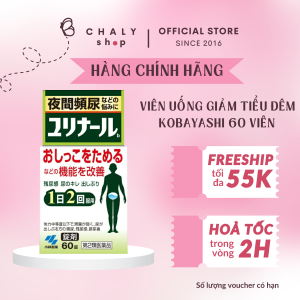 Viên uống giảm tiểu đêm Kobayashi Pharmaceutical Yurinaru B 60 viên Nhật