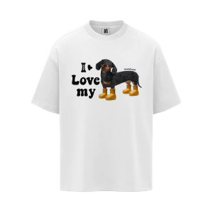 T-Shirt Wanita Ukuran Besar Desain Anjing Lucu  Gaya Sporty Oversize  Katun Tipis Bernapas Premium  Tren Musim Panas 2025 Kesan Mewah  Gaya Korea - Jepang  Gadis manis pedas  Modis  Pakaian  Santai  Serbaguna  Kerah bulat Slip - on Tops  Sederhana Nyaman