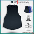 Áo ba lỗ nam TANKTOP TRƠN form rộng xẻ tà tập GYM thể hình chất thun lạnh VNO123. 