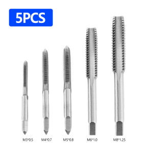 8pcs Rethreading Tool Set Hand Tap Threading Original Hand Top Screw Thread Tap Wrench M6/M7/M8/M10/M12 Tap Set DIY Tool
