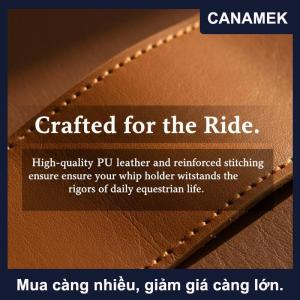 【CANAMEK】 Ngựa roi giữ trường hợp chống mất an toàn roi vòng điều chỉnh vành đai thắt lưng cho các ứng dụng cưỡi an toàn