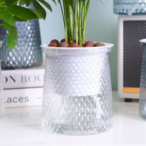 Garden hydroponic flower pot Home Vase Decor hydroponic plant flower pot automatic water-absorbing lazy pot garden home decoration