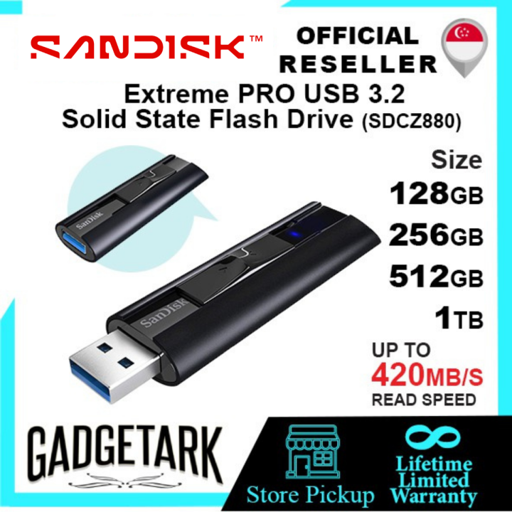 SanDisk 128GB I 256GB I 512GB I 1TB Extreme PRO USB 3.2 Solid