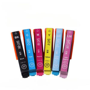 Compatible SAT‑6CL Ink Cartridges Replacement for Epson EP‑712A EP‑713A EP‑714A EP‑812A EP‑813A EP‑814A Japanese Printers 6‑Color Set BK/C/M/Y/LC/LM 350 Pages Per Cartridge (A4 5% Coverage)