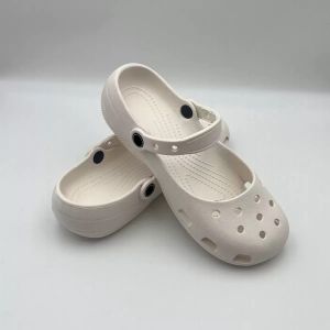 [Free Shipping] 2026 Summer New Ballet Shoes Hollow Nurse Shoes WomenS Sandals Flat Heel Soft Sole Breathable Beach Slippers