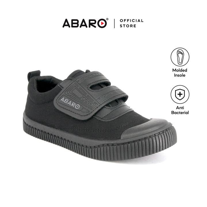 ABARO 2633 Anti Bacterial Canvas Shoes Velcro/School Shoes/Kasut ...