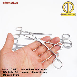 Panh thẳng có mấu panh có mấu dùng trong y tế các size