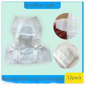 Neonatal Blue Light Protective Phototherapy Diaper Shading Diapers Disposable Diapers Baby Anti-Blue Light Diapers 12pc/pack