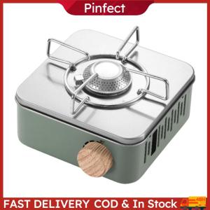 Camping Cassette Stove with Storage Bag Portable Gas Furnace Multi-Purpose Picnic Cooking Stove for Hot Pot Grilling BBQ