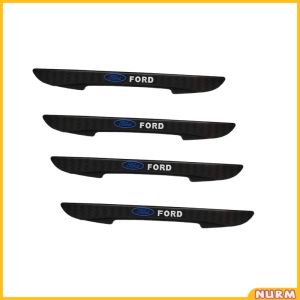 Nurm 4pcs Car Door Anti-Collision Strip Rearview Mirror Sticker For Mazda Toyota Honda Mitsubishi
