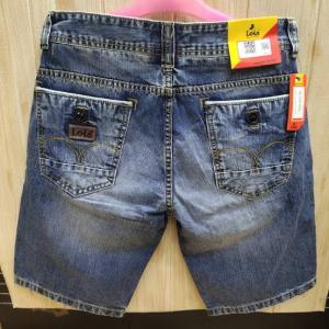 Celana Jeans Lois Pendek Slim Fit Warna Biru - Gaya Casual