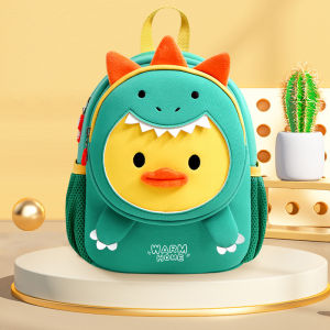 HamshMoc Cute Children Backpack for School Girls Boy Print Cartoon Waterproof Reflective Children Kid Schoolbag Large Capacity Lightweight Anti-Lost Non-Slip for Outdoor Travelling