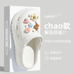 [Free Shipping] WomenS Summer Thick-Soled Clogs For Home And Outdoor Use Breathable Beach Closed-Toe Slippers For Women And Men