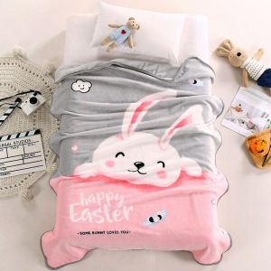 Selimut Bulu Anak Premium Berkualitas Motif Lucu Ukuran 100 x 140 cm Halus Lembut Tebal Import