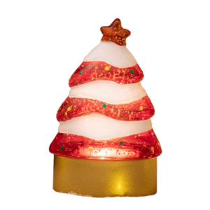 CHUAN Hoạt hình Đèn Ngủ Cây giáng sinh Tinh tế Sáng Tạo Trang trí Giáng sinh để bàn Dễ thương Chăm sóc mắt Đèn cạnh giường phòng ngủ Tiệc giáng sinh