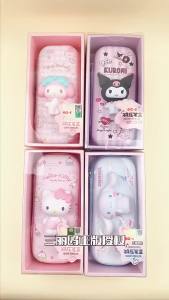 New Cute Sanrio PU Large Capacity Pencil Case Kawaii Squishy doll Mymelody Kuromi Cinnamoroll Pochacco School Pencils Bag Pouch Pen Case kids Stationery gift