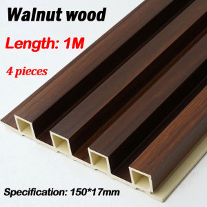 100CM*15CM PVC wall panel Wall Design Home Living Wood Panel Fluted Panel Board Waterproof Wall Panel