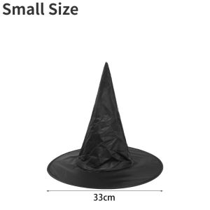 หมวกพ่อมดฮัลโลวีนสีดำ5ชิ้นแขวนตกแต่งหมวกแม่มดสยองขวัญเสาชุดคอสตูมปาร์ตี้งานรื่นเริงสำหรับเด็กและผู้ใหญ่