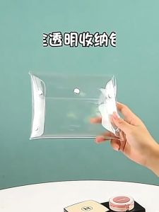 Transparent Cosmetic Bag PVC Organizer for Makeup Brush Toiletry Waterproof Stationery Storage Pouch