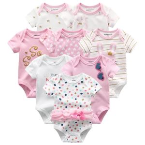 HONGS 1PC Brand Baby Bodysuits Infant Onesie Romper Tie Side Onesies Cotton NewBorn Baby Clothes