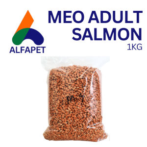 Meo adult Salmon 1kg makanan kering kucing me-o