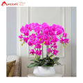 Hoa giả, chậu hoa lan hồ điệp cao su cao cấp cao 60cm loại xịn đẹp giống thật trang trí nhà cửa, phòng khách, decor văn phòng, cửa hàng, khách sạn, spa sang trọng, bình lan hồ điệp làm quà tặng khai trương, khánh thành Anzzar BL-01. 