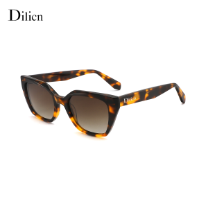 Dilicn 2025 Kính râm phân cực mắt mèo vui nhộn mới dành cho mẫu nữ phong cách đường phố 883316S