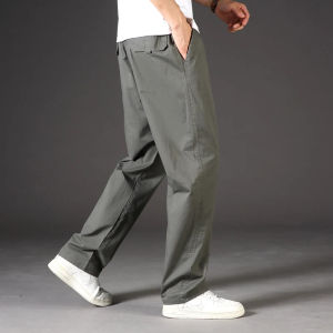 Plus size mens cargo pants high quality cotton multi pockets casual loose trousers men celana Joger 5XL 6XL
