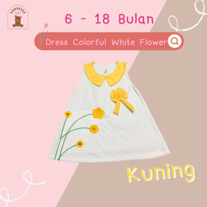Dress Bayi Perempuan Model Rok Balon Motif Bunga Bunga untuk Anak 6-18 Bulan Free Celana Dalam Bayi Murah Terjangkau / Dress Baby Gaun Bayi Bahan Katun / Bisa COD Bayar di Tempat