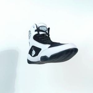 Men Light Weight Wrestling Shoes Breathable  Boxing Sneakers Mens Professional Boxing Shoes Black  White  Athletic Sneakers