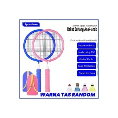 Raket Bulu Tangkis Isi 2 pcs/raket badminton origin/ raket badminton/raket bulutangkis/raket original